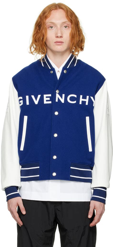 givenchy bomber jacket blue|givenchy cropped bomber jacket.